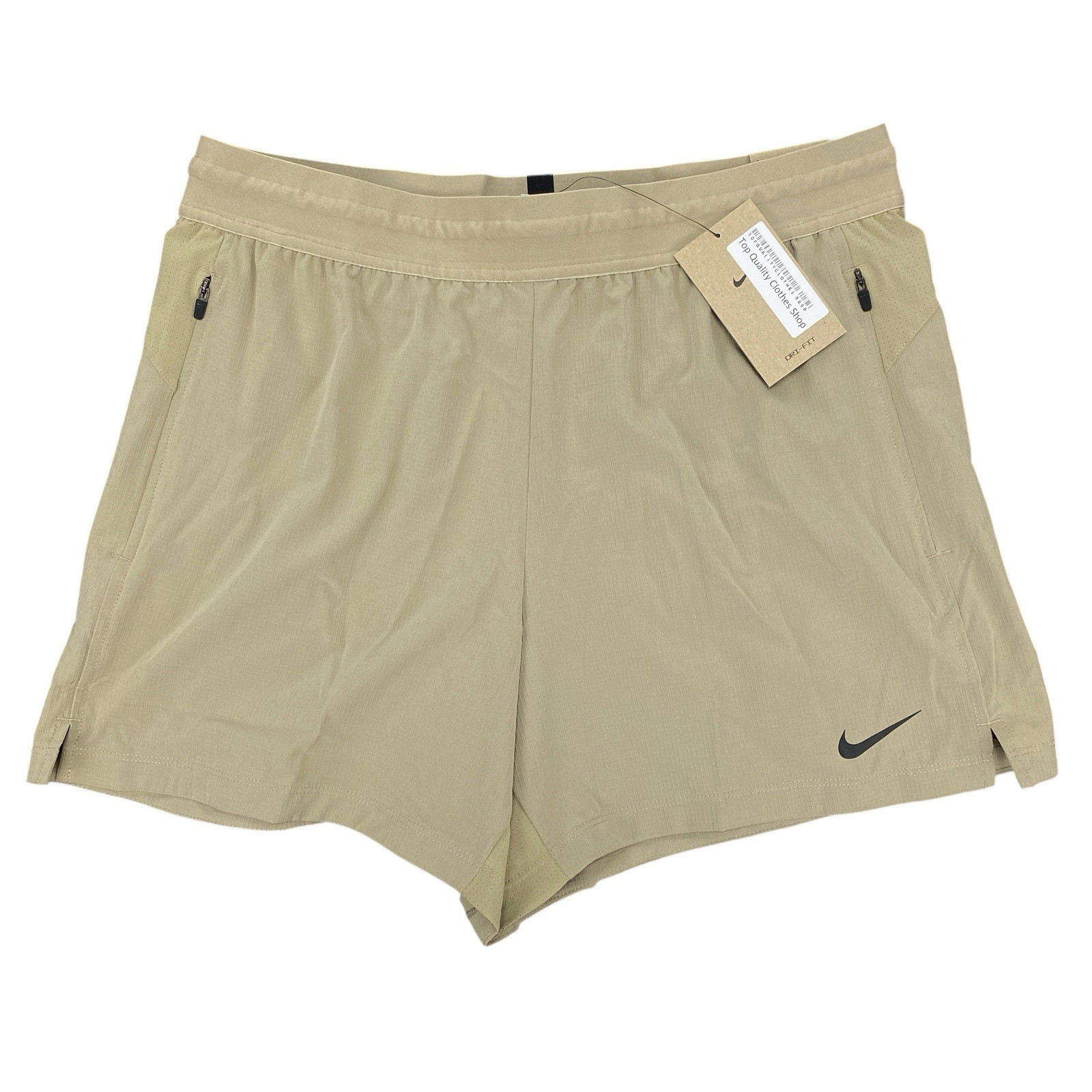 Nike Flex Rep Men’s Dri-FIT 5” Unlined Fitness Shorts Size L Brown FN3002-247