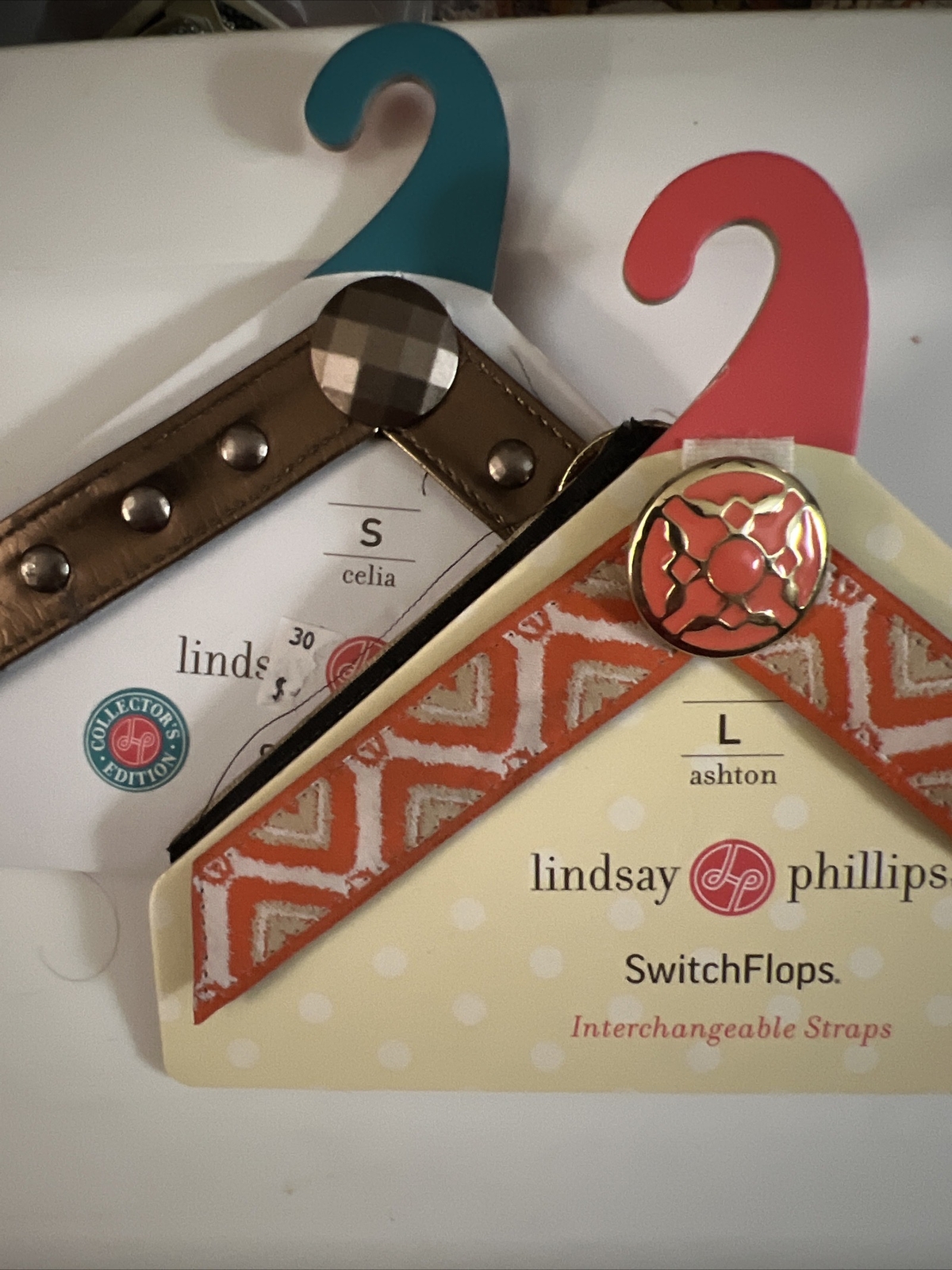 🌺 Lindsay Phillips “U-Pick” Switch-flops Flip Flops Sandal Changeable Straps Sm