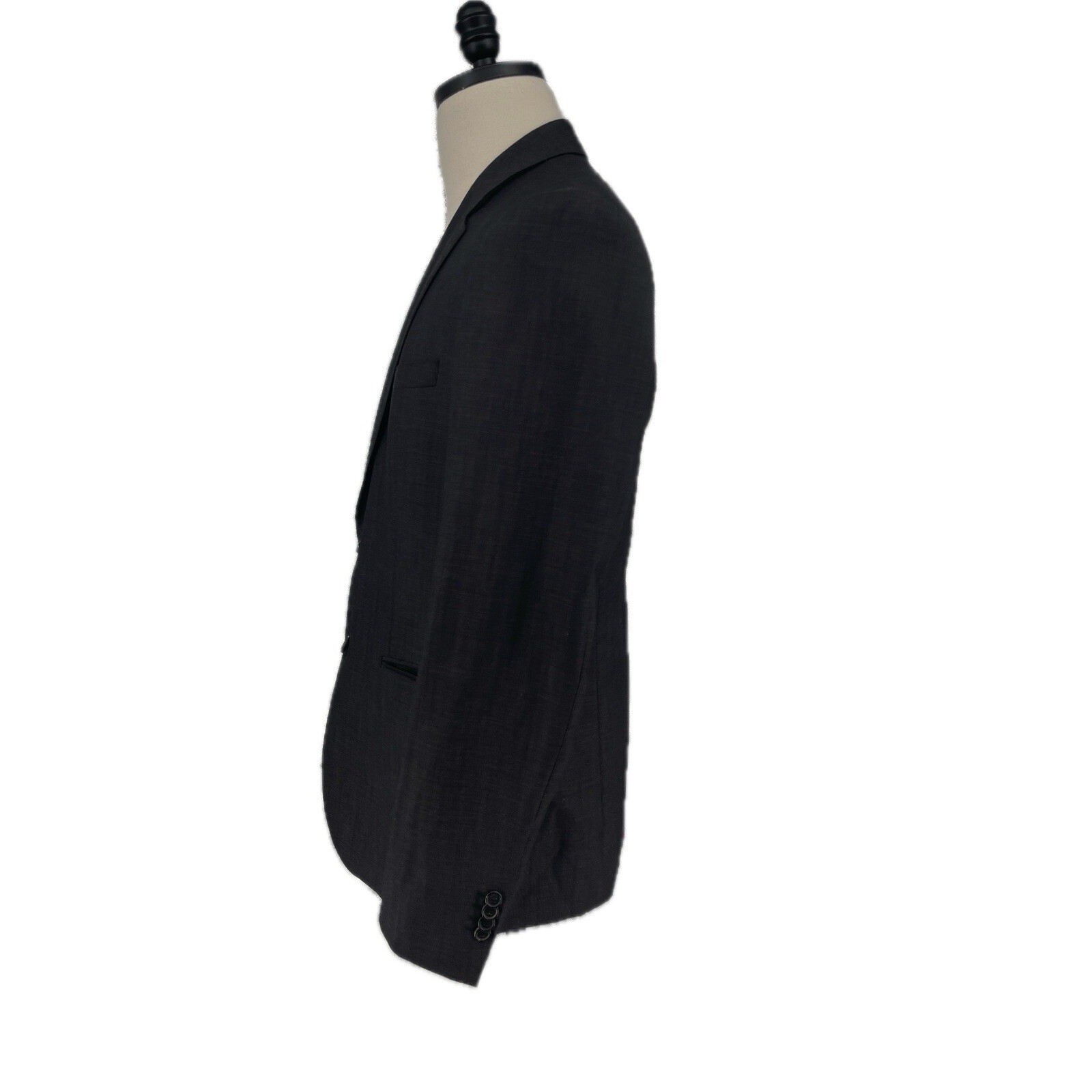 Hugo Boss 42R Jam75/Sharp3 Sport Coat Dark Gray 100% Wool Two Button Vented