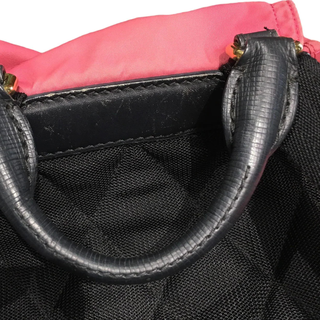 Burberry Backpack Red Nylon Calfskin (mg061126a1r)