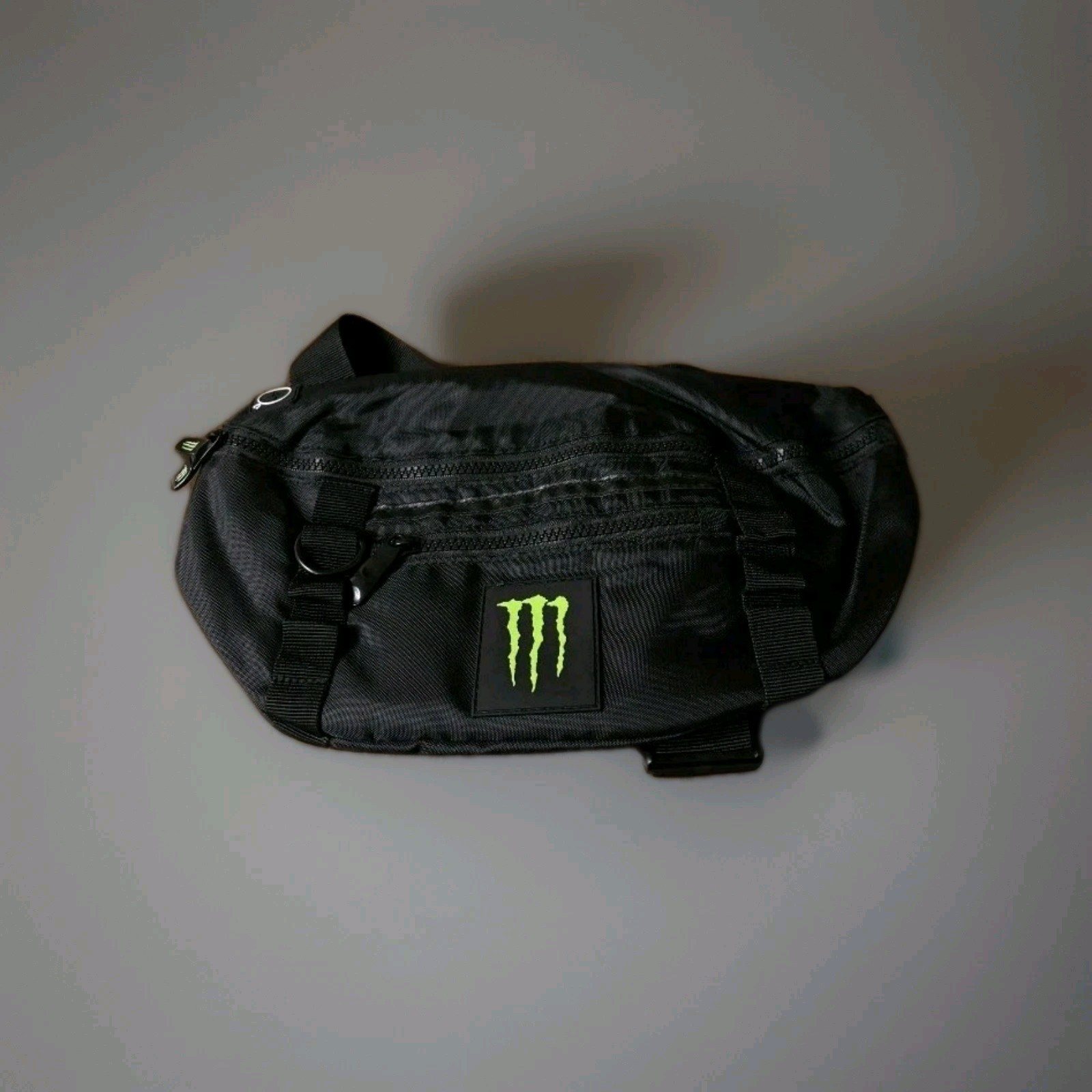 Monster Energy Black Fanny Pack Waist Bag Multi Zipper Pockets New Cross Body