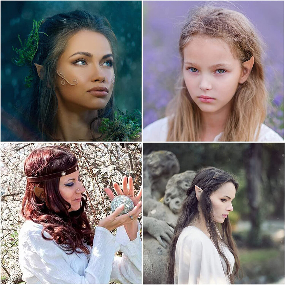 Latex Elf Ears Cosplay Ears Fairy Pixie Costume For Manga Anime Halloween Party