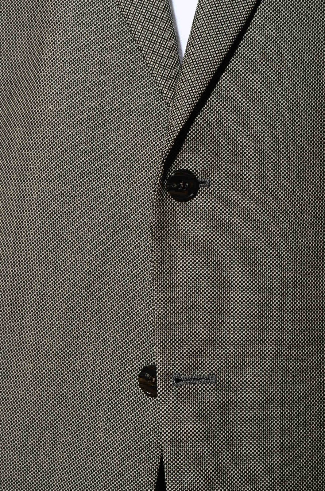 44R Joseph Abboud USA Gray Nailhead Wool 2-Piece Suit 38×31.5 Trousers Jacket XL