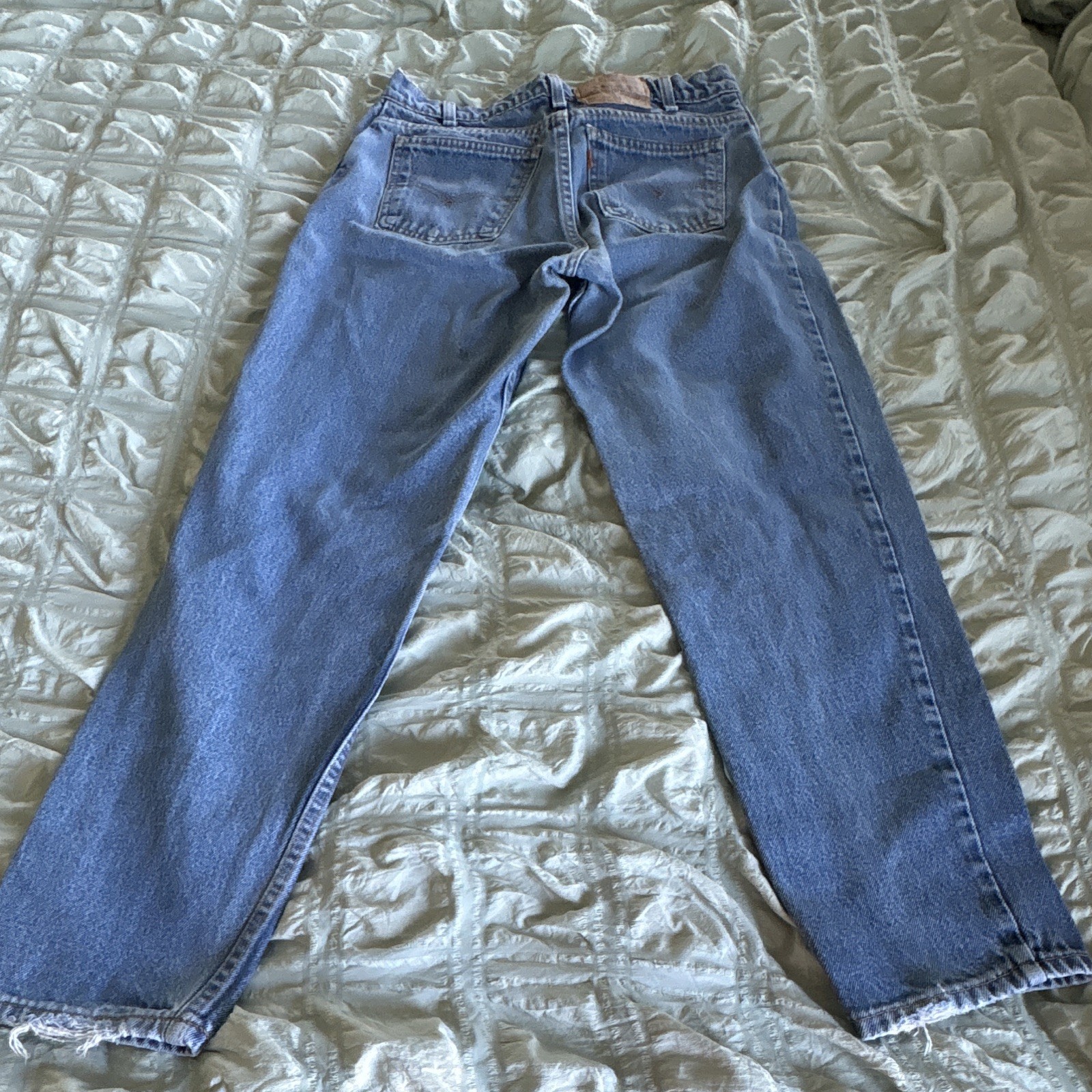 Vintage Orange Tag Levi’s Men’s Relaxed Fit Tapered Leg Jeans Medium Wash Blue