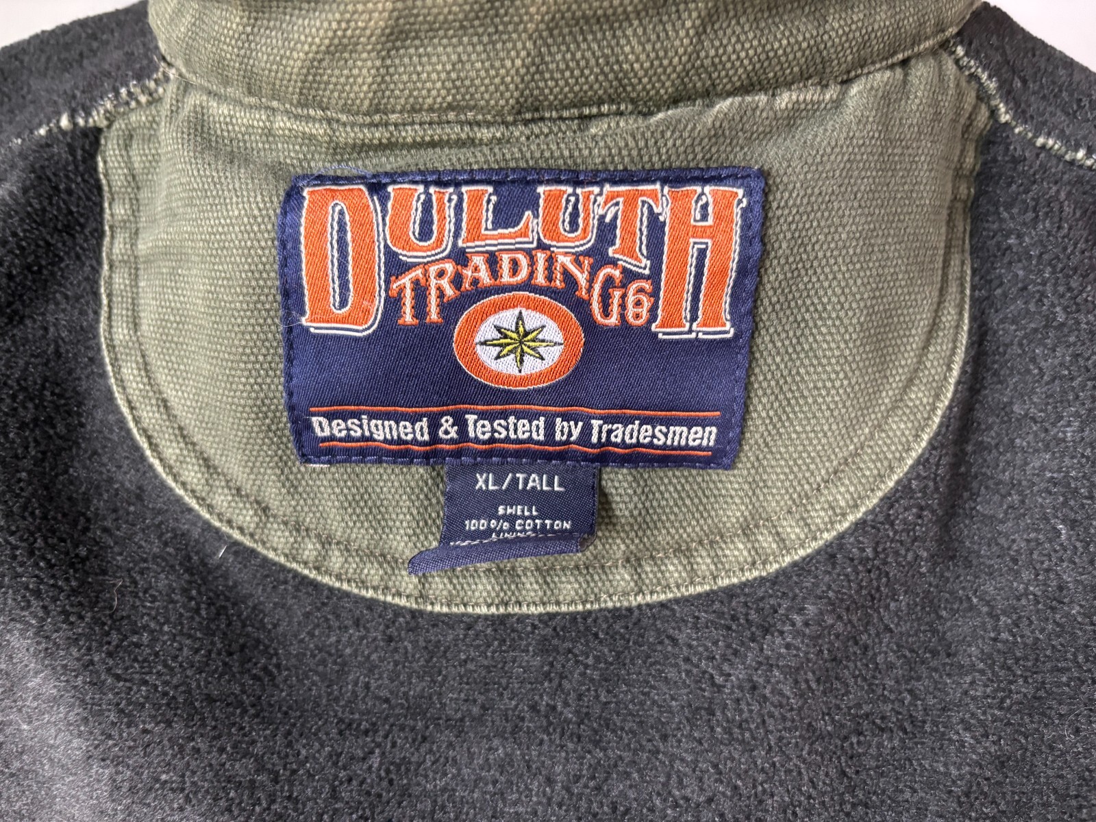 Duluth Trading Insulated Fleece Lined Long Sleeve Shirt Chore Jacket Men XLT