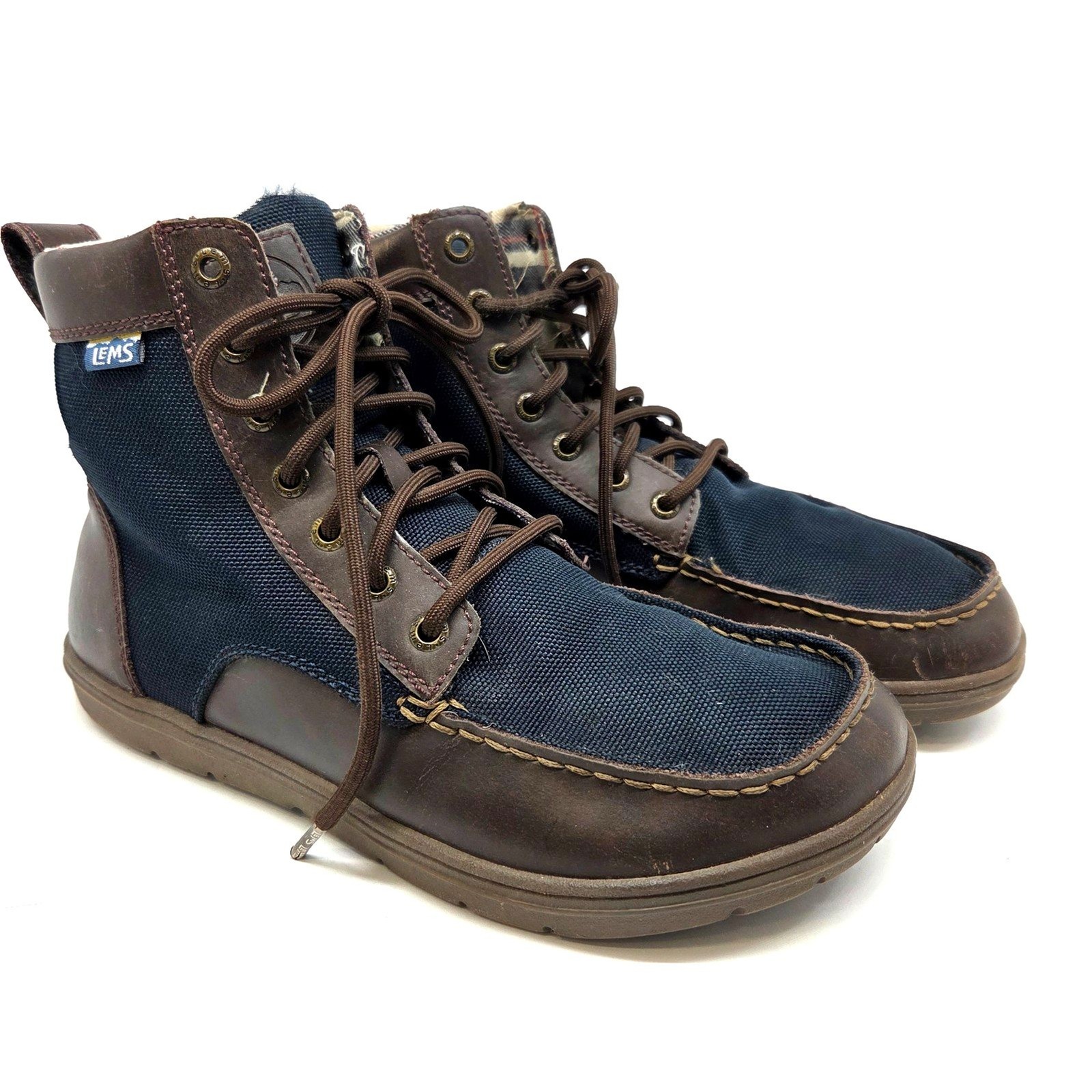 Lems Boulder Boots Unisex Navy Stout Mens 8.5 US Women’s 10