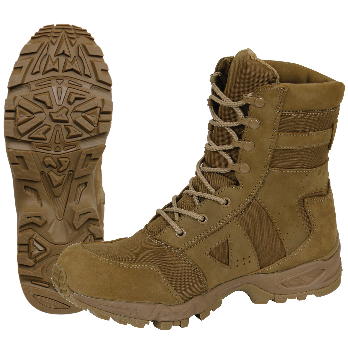 Coyote Brown AR 670-1 Forced Entry 8″ Military Tactical Boots 5-13