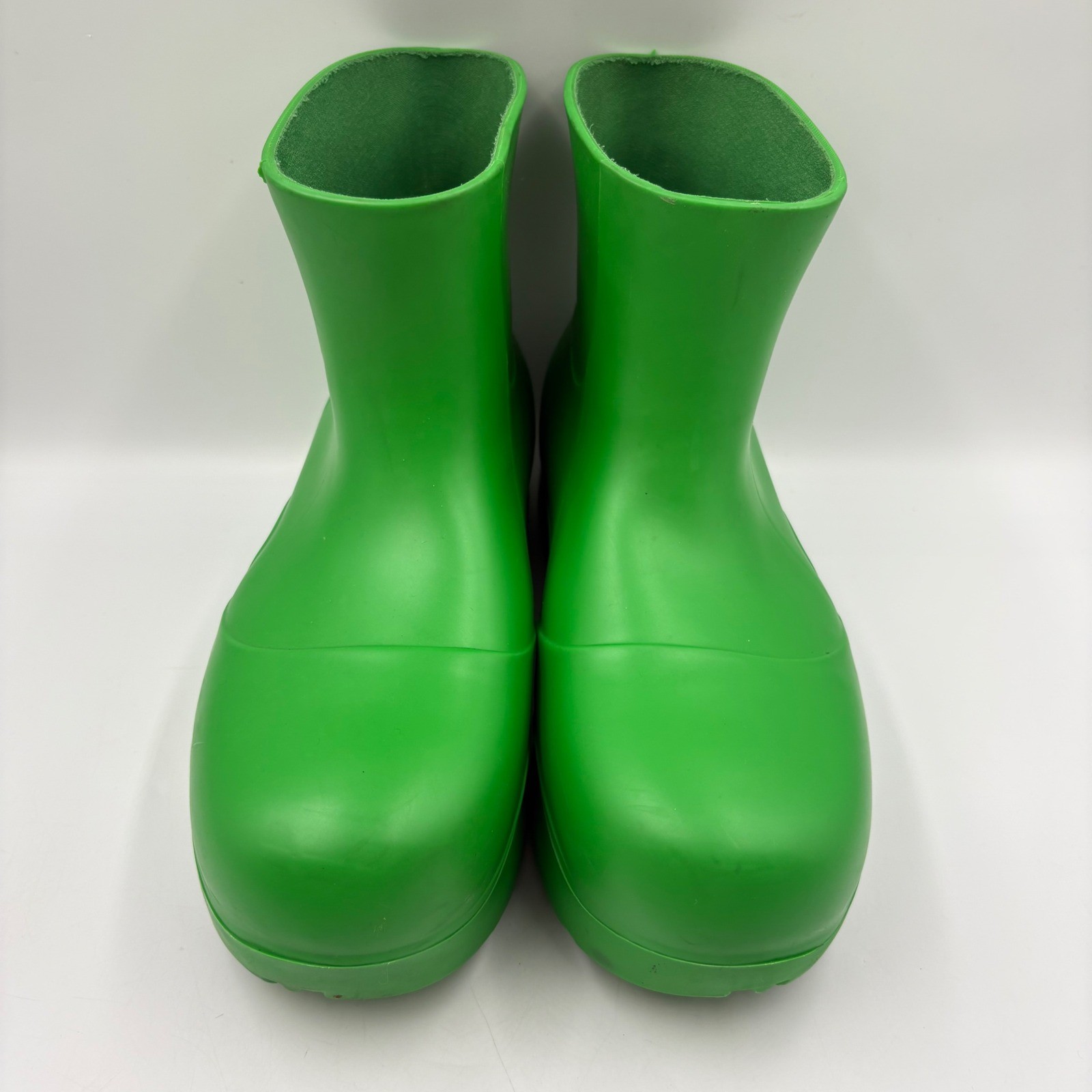 Bottega Veneta Puddle Boots Womens 37 Green Good Rubber Waterproof Ankle Italy