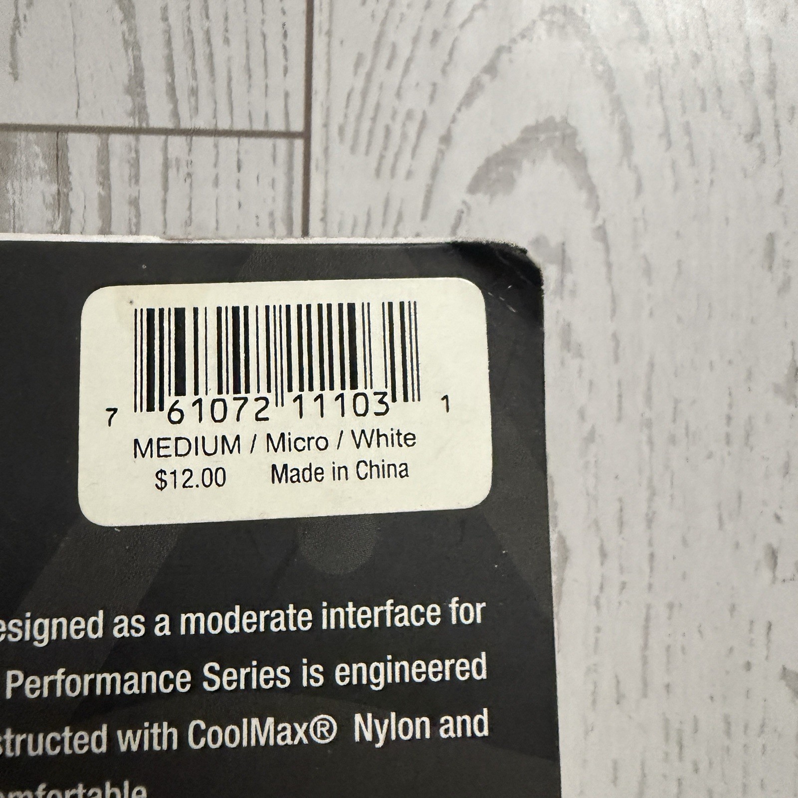 INJINJI Performance Toe Socks Original Weight Coolmax White Sz Medium New Micro