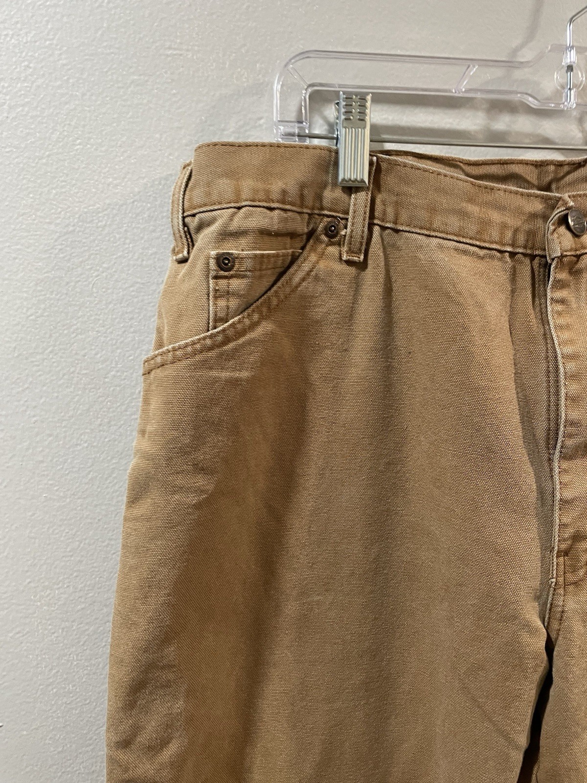 Vintage Dickies Brown 100% Cotton Carpenter Pants 36×28 Workwear RN20697