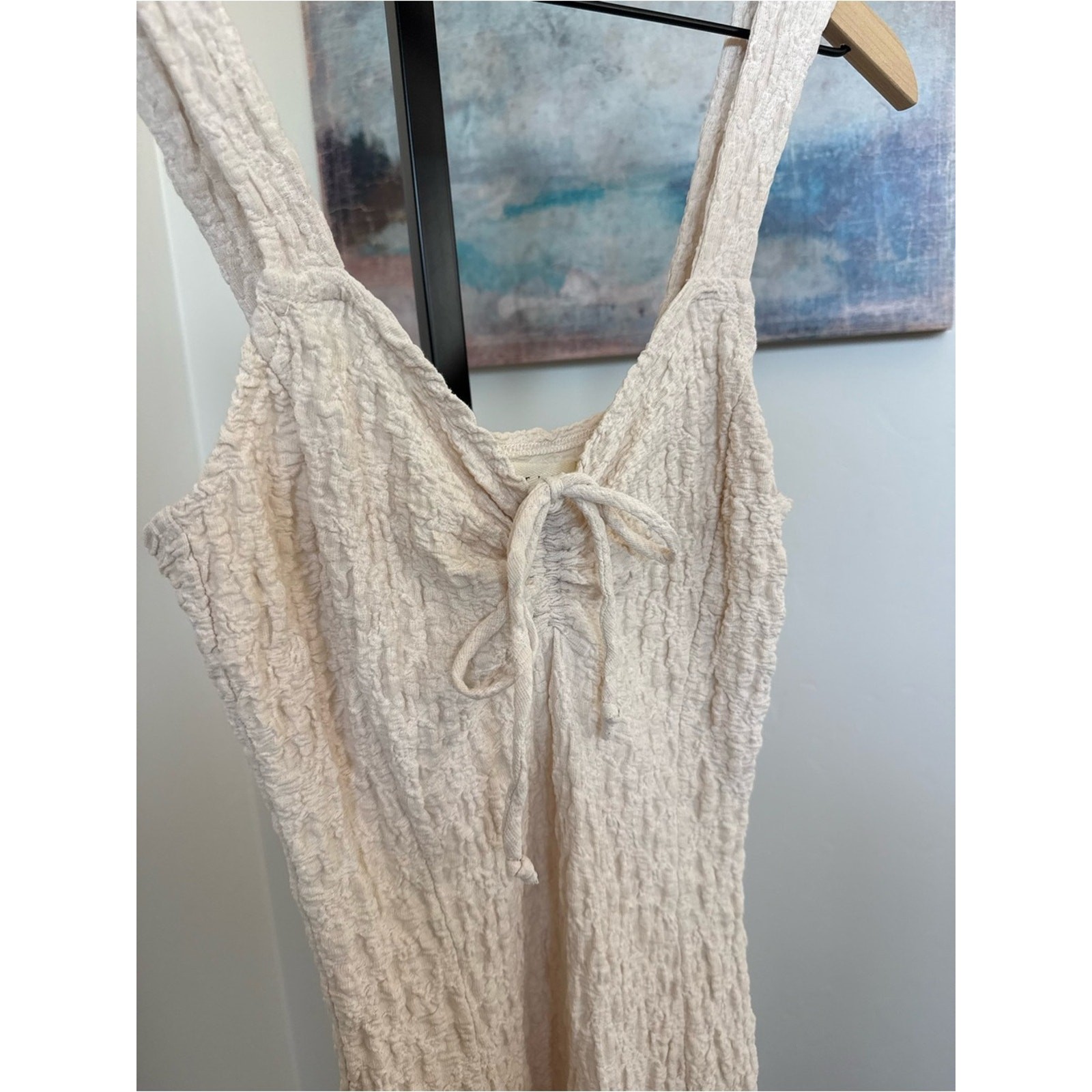 NEW Saltwater Luxe Canaan Midi Dress Small Cream High Slit Mermaid Sold Out NWT