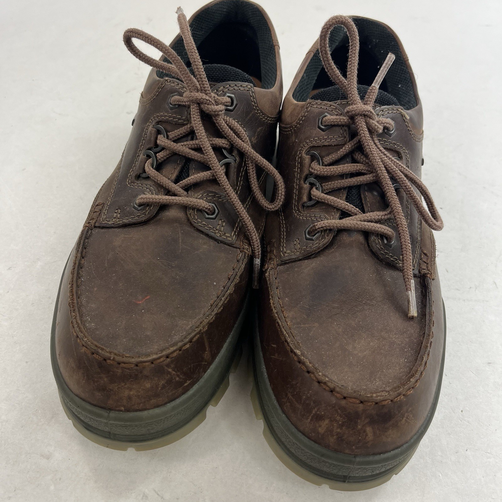 ECCO Track 25 Low II GoreTex Hiking Shoes Brown Leather Mens Size 11 US EU 45