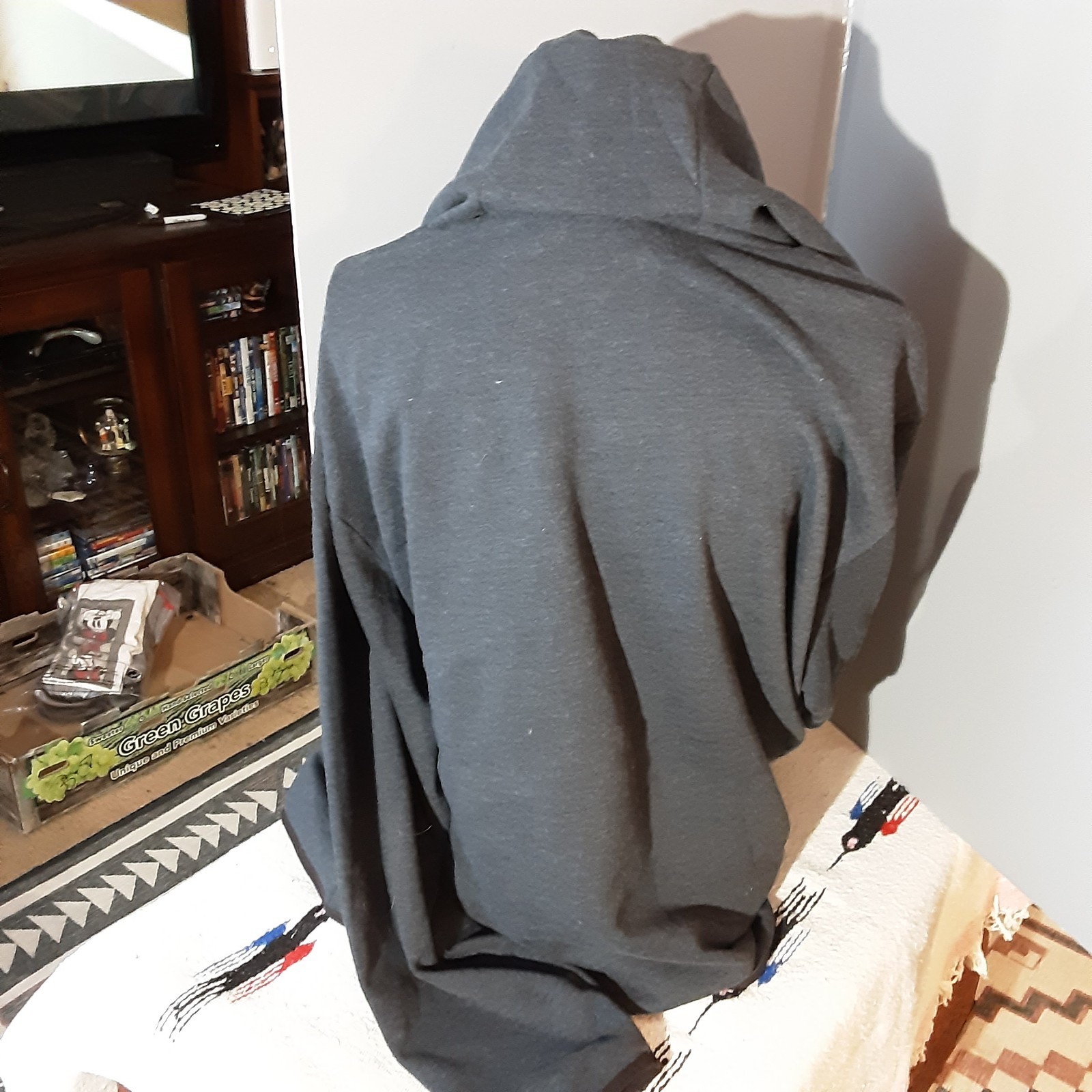 Duckies Men Dark Gray Zipup Hoodie Size Xl/Rg New With Tags (B-7)