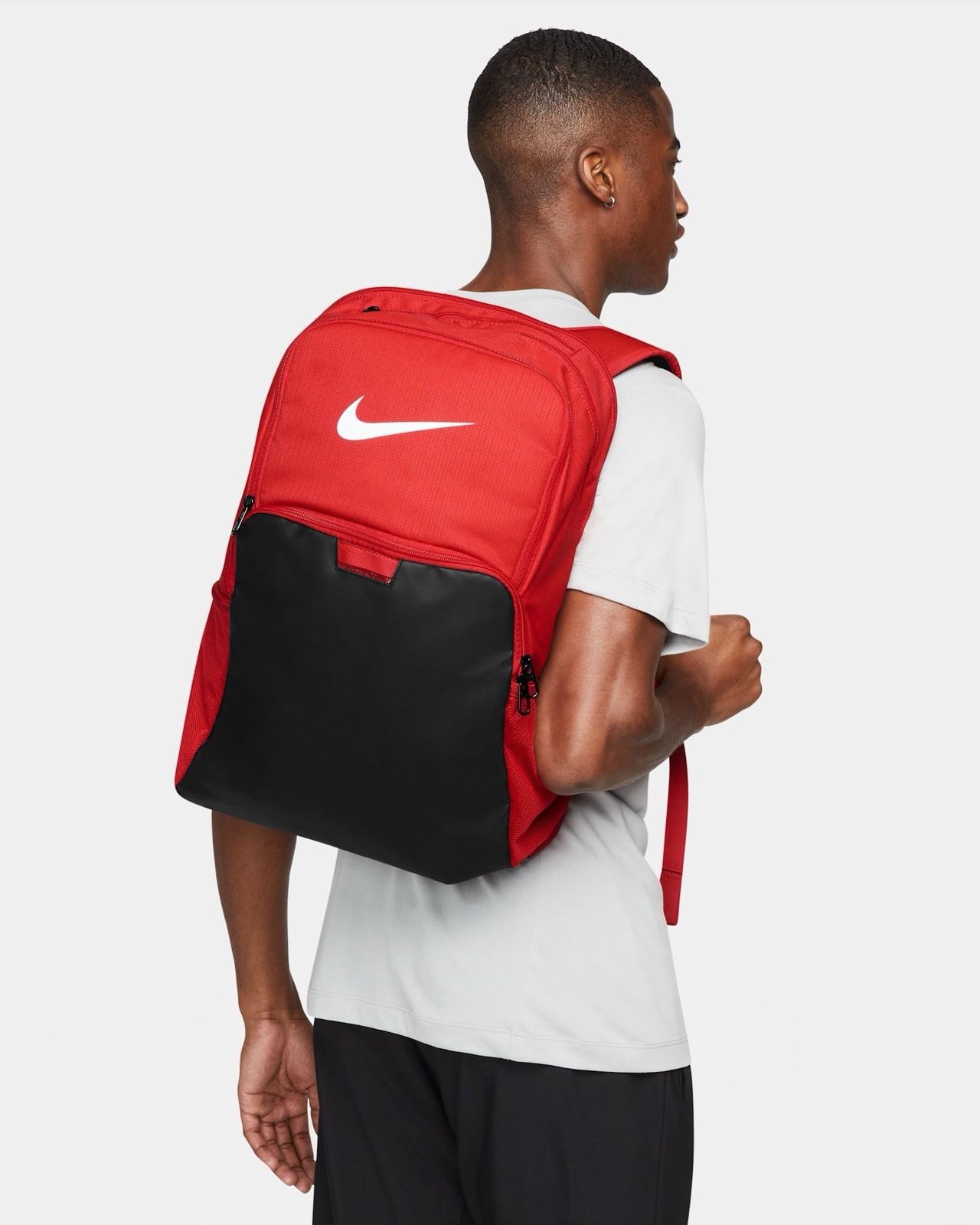 Nike Brasilia 9.5 XL DM3975-657 Training School Backpack Red/Black/White New