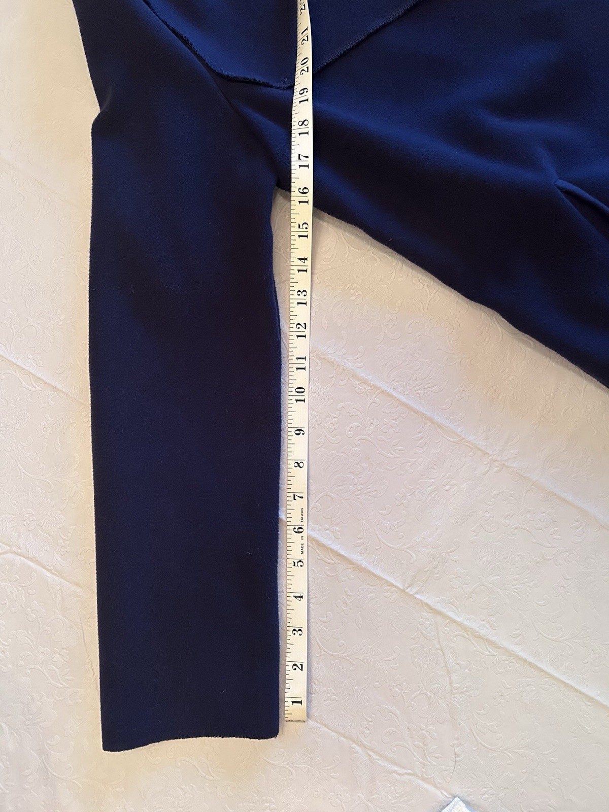 Navy Blue Felt Wrap Jacket With Sash – Ambiance