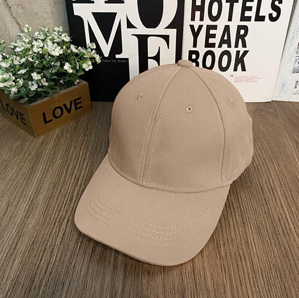 3 Pack Unisex Cotton Baseball Cap Adjustable One Size, Black+grey+khaki