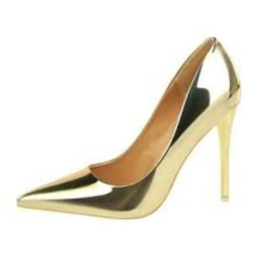 Metallic Gold Stiletto Heels