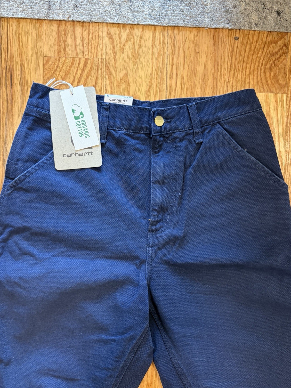 Carhartt WIP Simple Pant Air Force Blue Aged Canvas 28×32 NWT Fast Ship