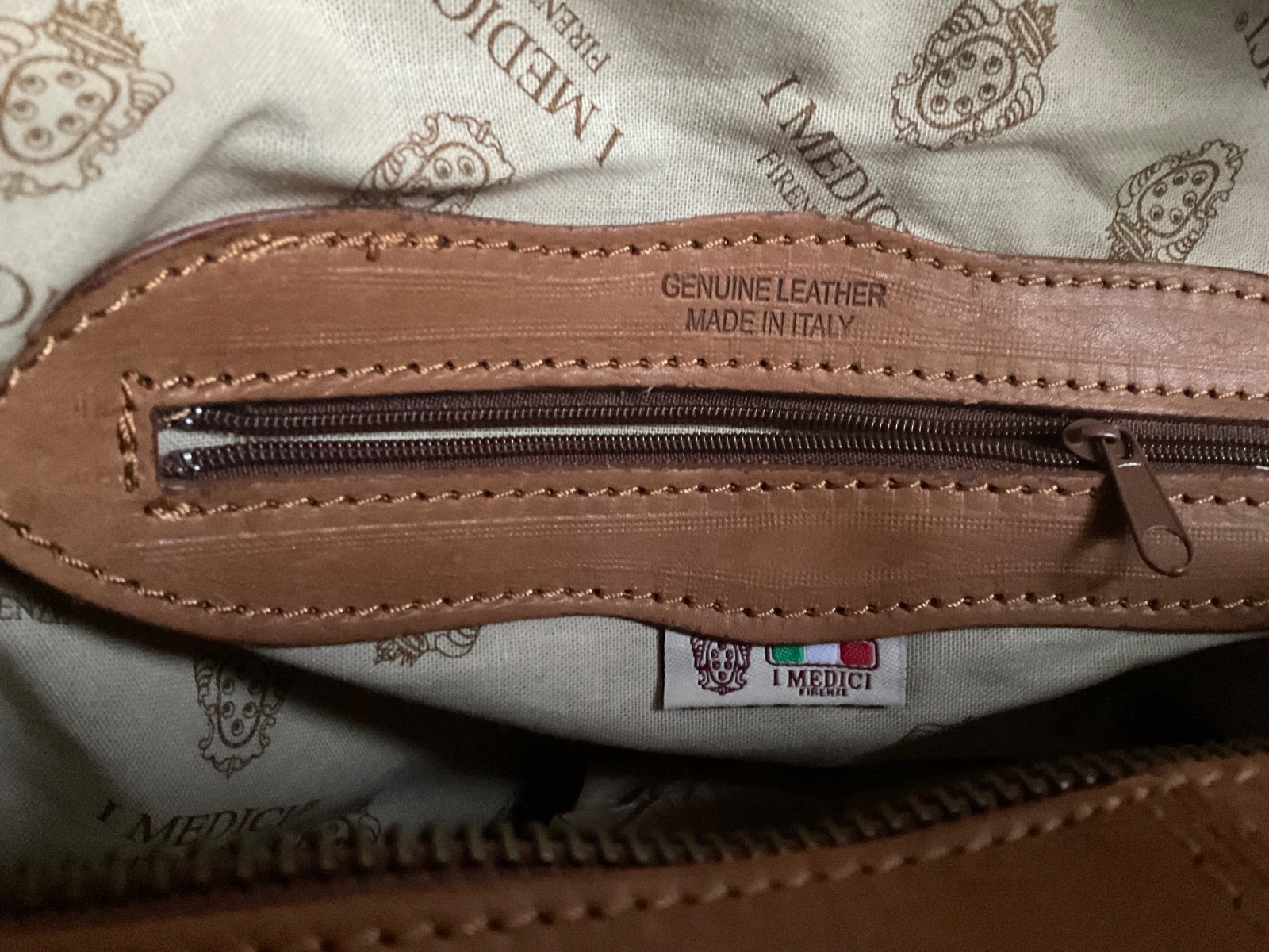 Medici Leather Shoulder Saddle Bag Made In Italy