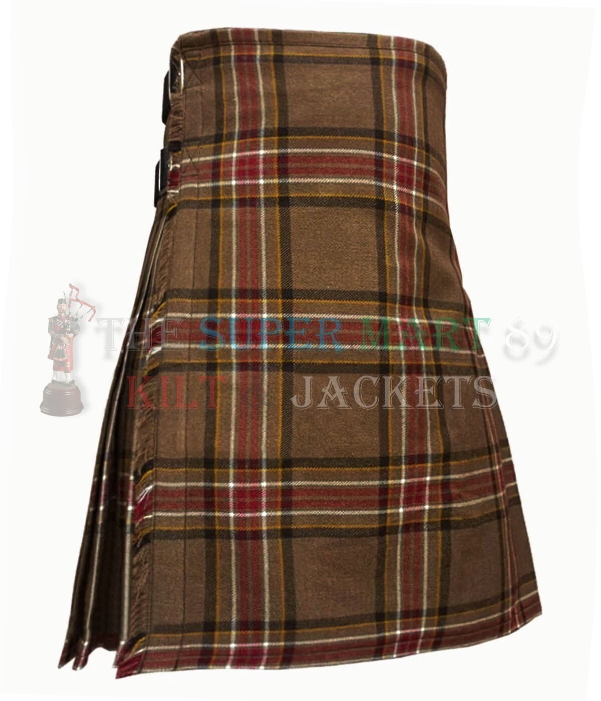 Scottish Traditional Bonnie Banks (Hebridean) Tartan 8 yard kilt – Custom Size