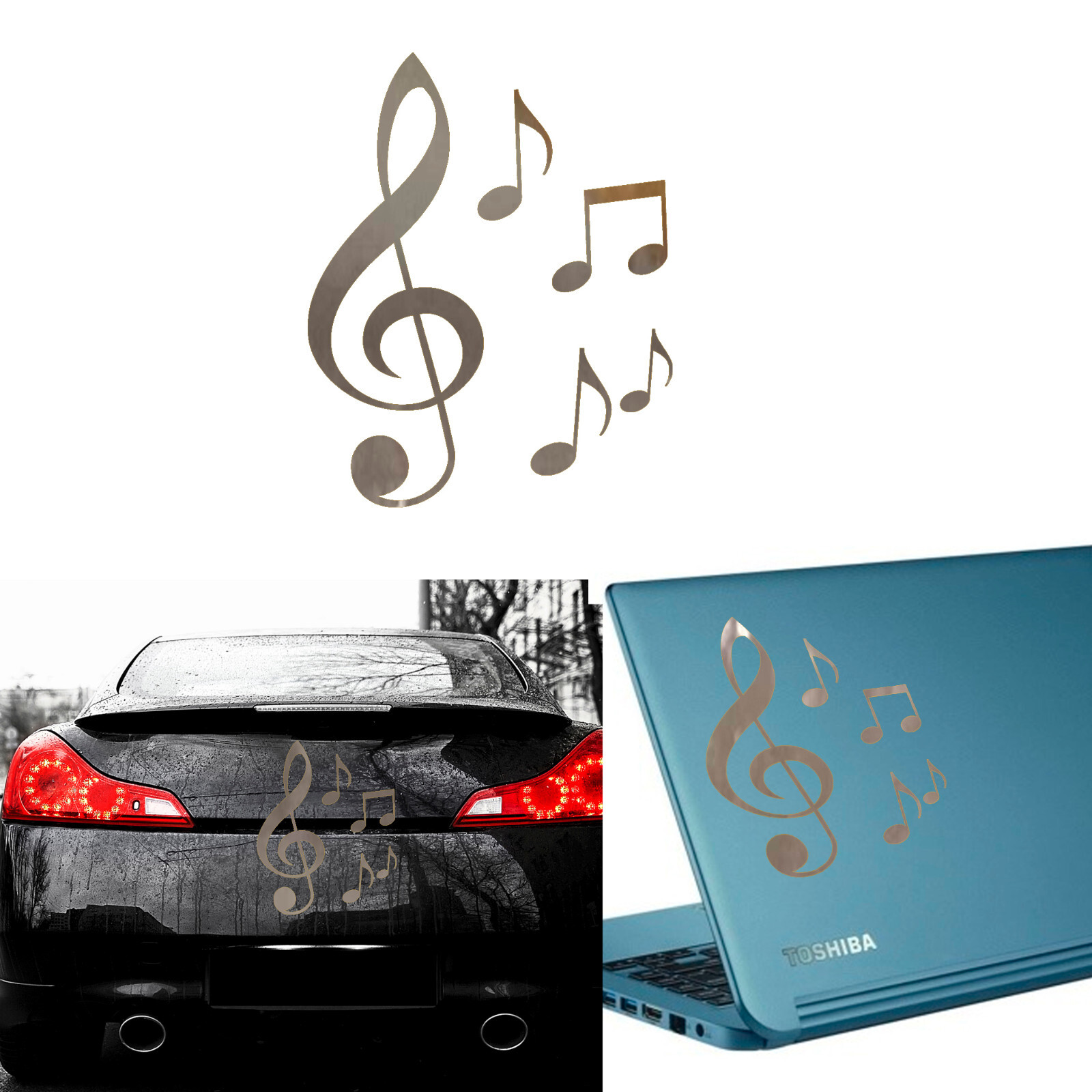 Notes Musical, Sticker Vinyl Version Special-Color