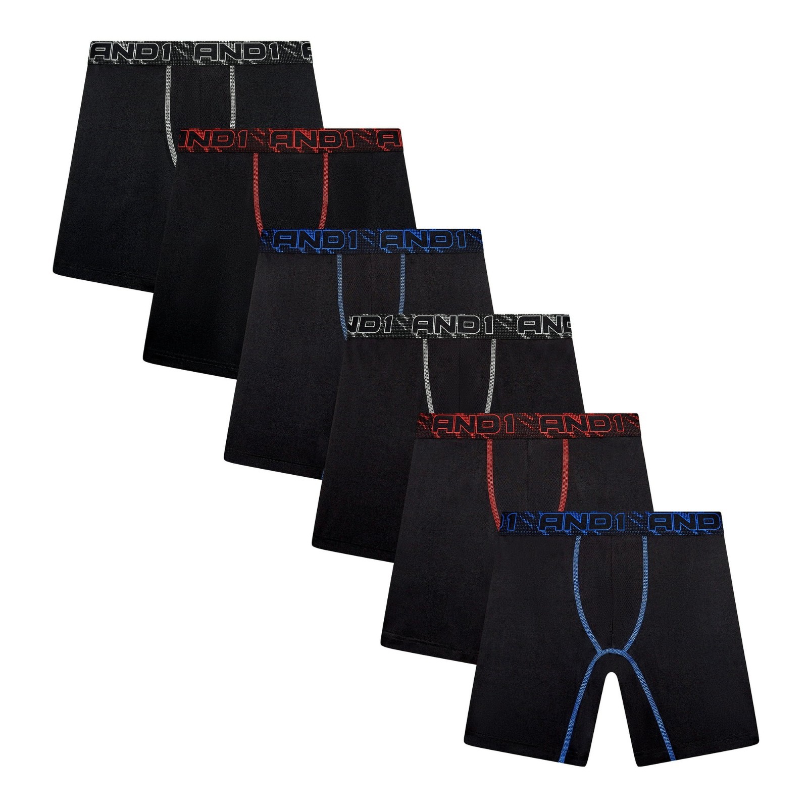 3 or 6 Men AND 1 Performance Dri-Fit Stretch Boxer Brief Mid Length 7.5″ Inseam