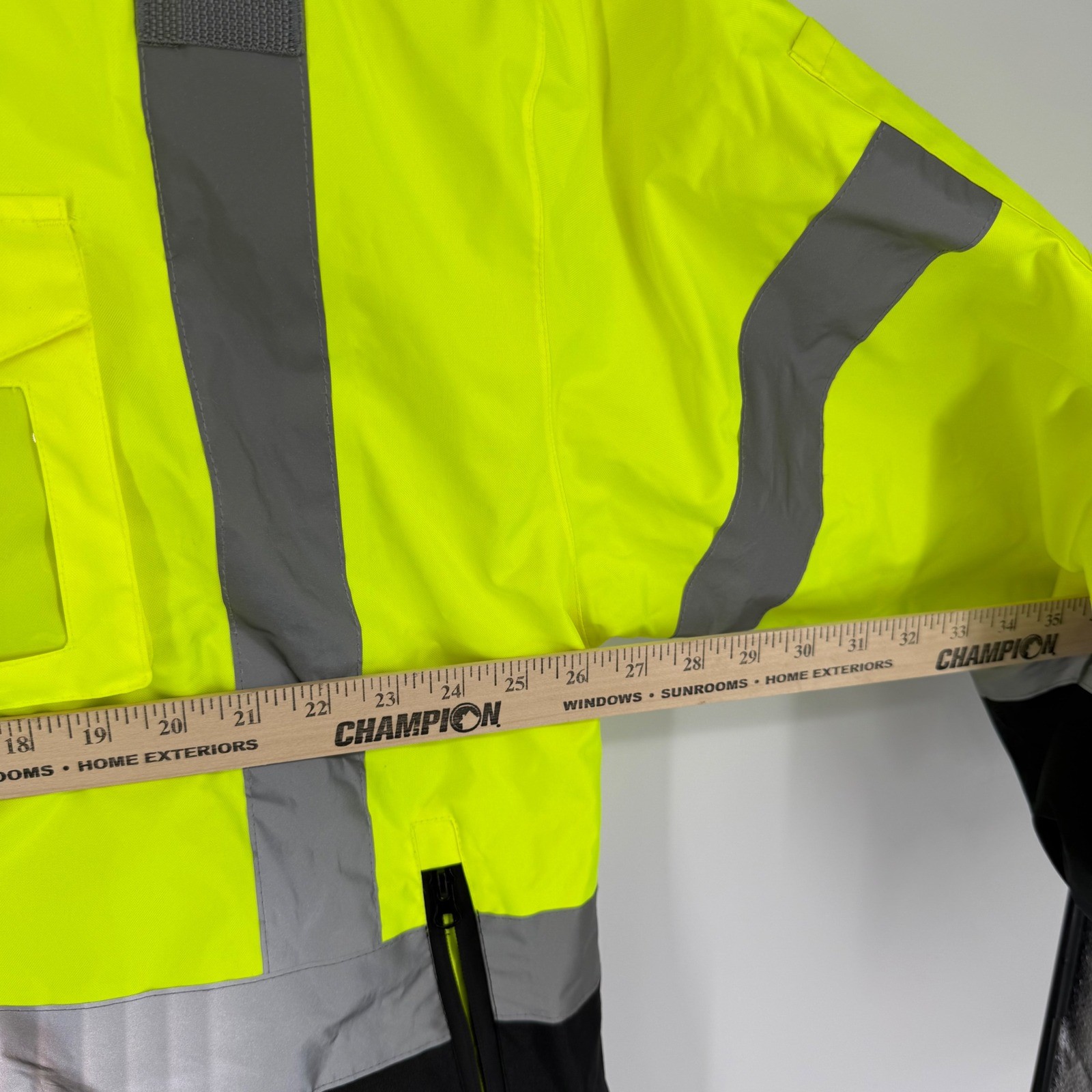 Toolant Hi-Vis Safety Bomber Jacket Neon Yellow Reflective Class 3 XL Hooded