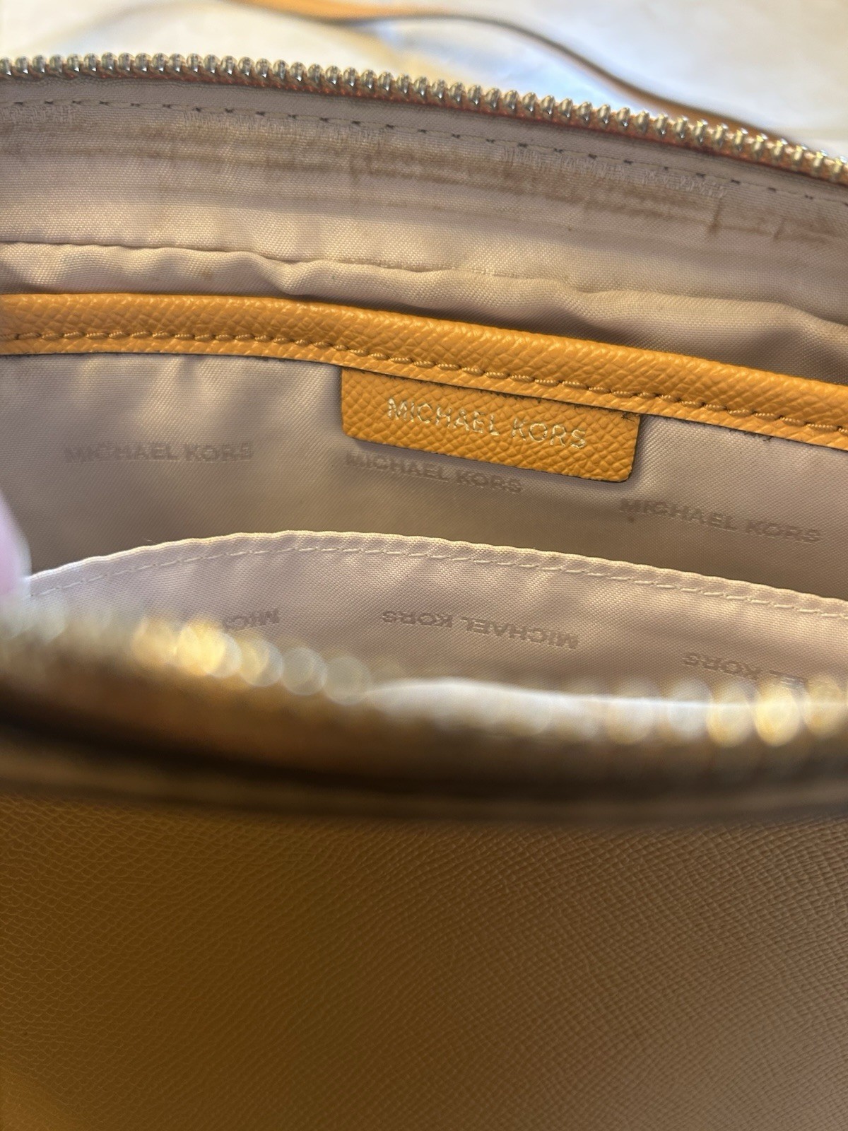 Michael Kors Jet Set crossbody bag Yellow