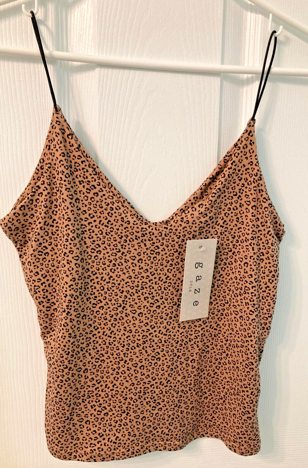 NWT “Gaze” Cheetah Print Sleeveless Crop Top Sleeveless (Tank Top) Small