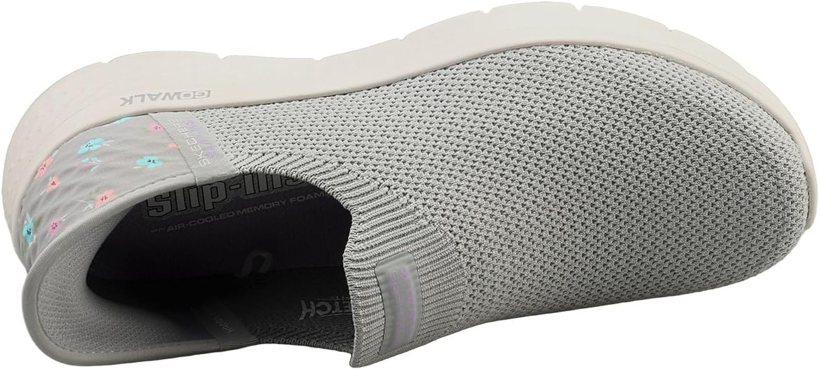 Skechers Women’s Go Walk Flex Sunset Rose Hands Free Slip-ins – Gray/Lavender –