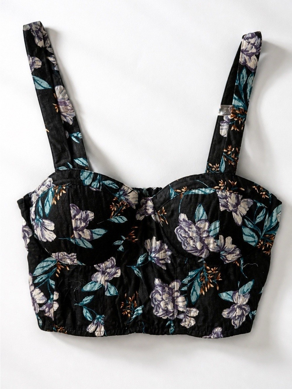 Floral Sweetheart Crop Top