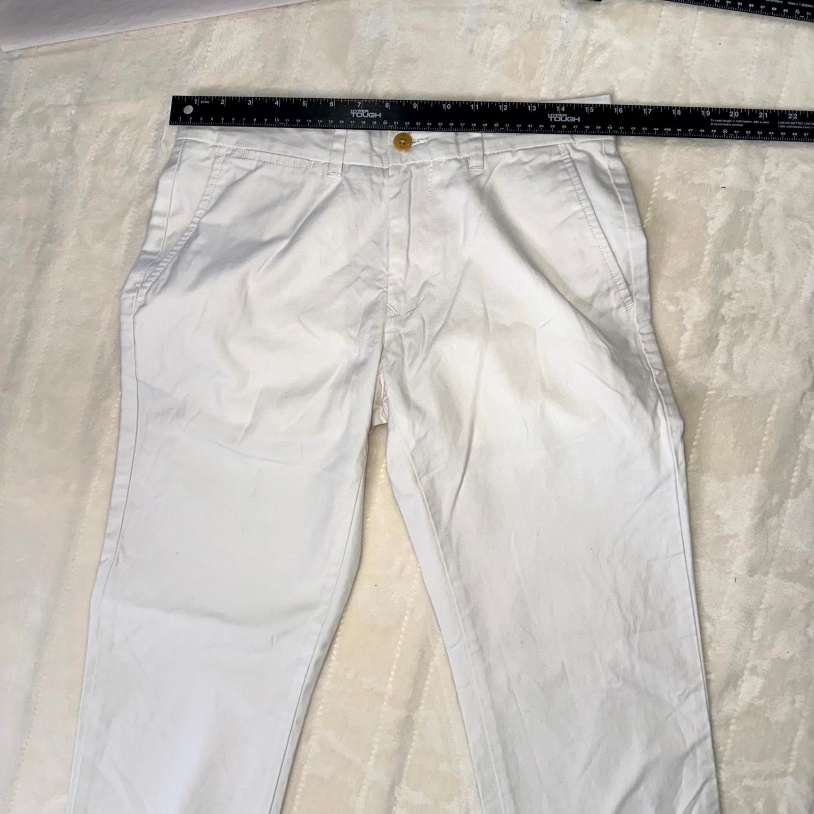 Tommy Hilfiger Men’s Custom Fit Pants Snow White Size 29×30 Slim Straight NWT