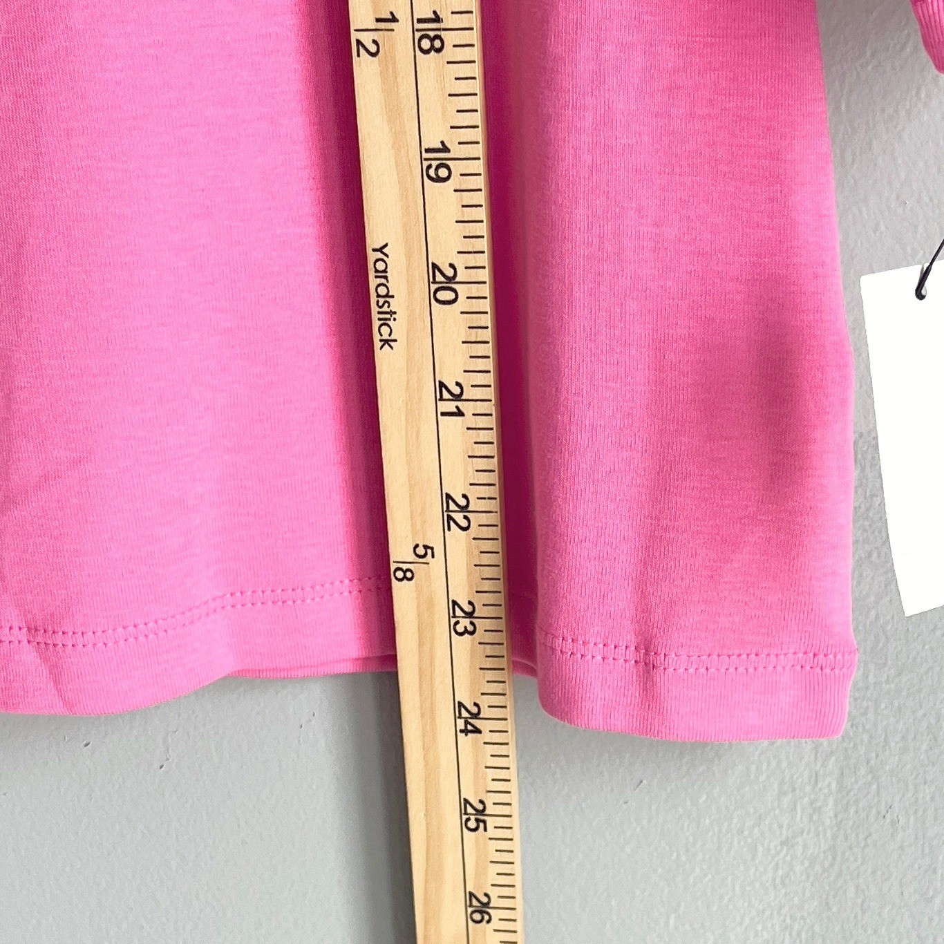 Talbots Petites Pink Pima Cotton 3/4 Sleeve Boat Neck Tee PM Petite Medium NWT