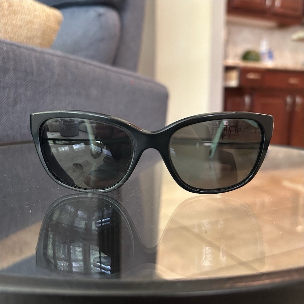 Tiffany & Co. TF2026 Cat Eye Sunglasses Black Frame Gray Tinted Lenses UV400