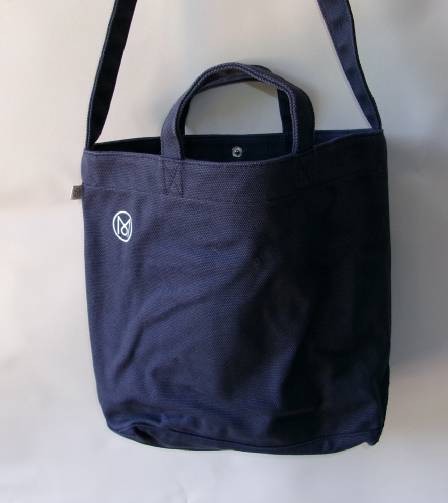Monocle Blue Canvas Tote Bag w/ Shoulder Strap 15×13 – Used – Normal Wear