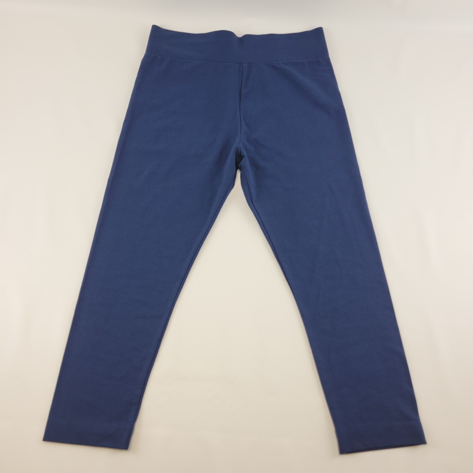 LOGO Layers A251899 Navy Blue Cropped Leggings XS Cotton Spandex Pull On Pants