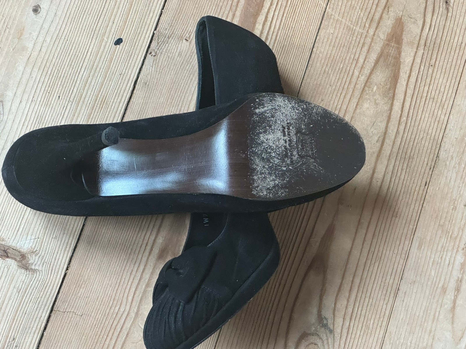 Stuart Weitzman Pumps 41 Suede Bow Platform 12cm High Heels