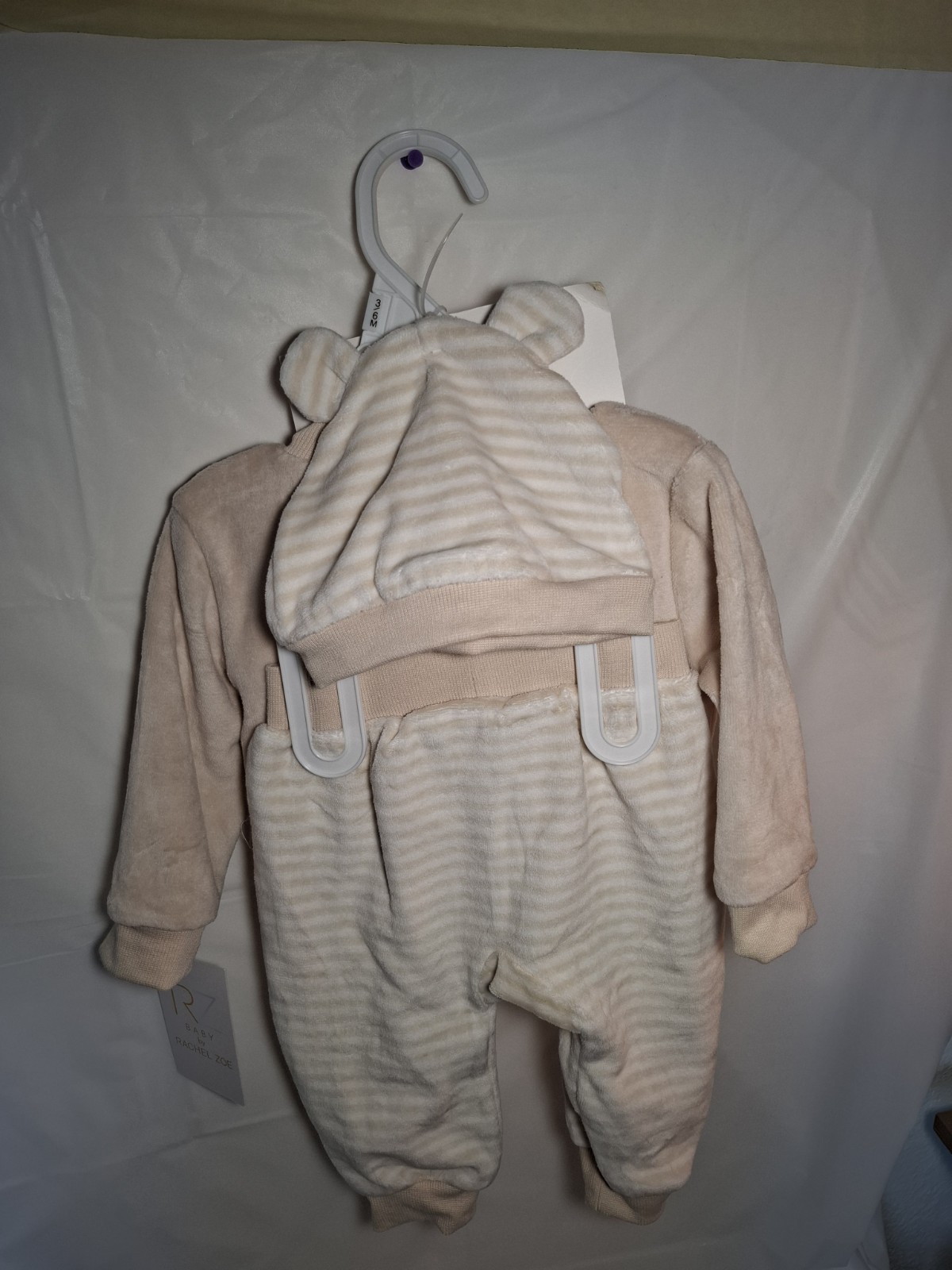 RZ 4pc Set Gender Neutral Lovey Hat Pant Top 3-6M