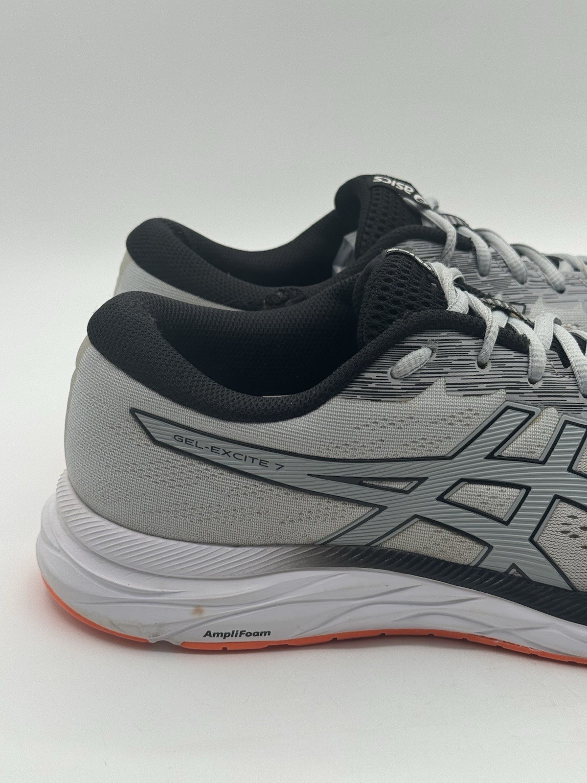 ASICS Gel Excite 7 Piedmont Grey Men’s Size 11 Gray/Orange
