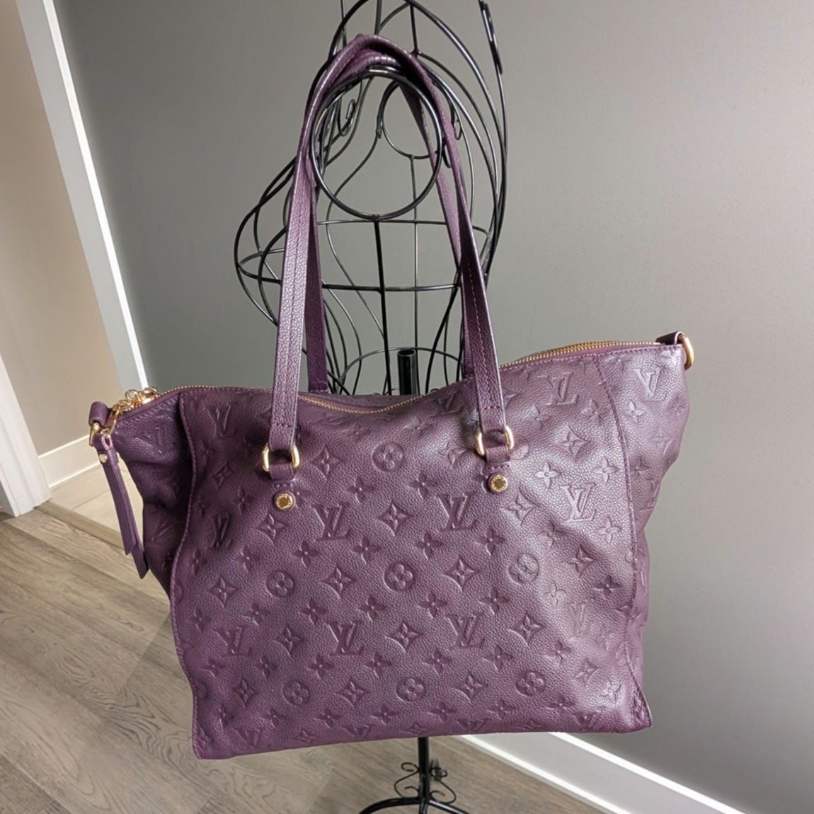 Louis Vuitton Purple Monogram Empreinte Embossed Leather Lumineuse PM Bag Purse