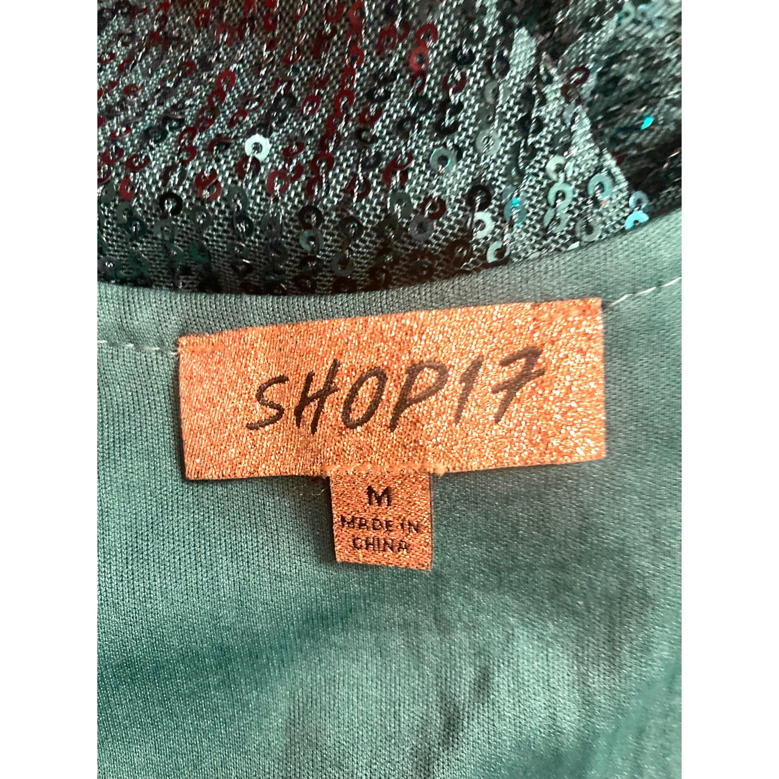 M shop 17 allover sequin emerald green pencil fitted slit strap maxi prom dress