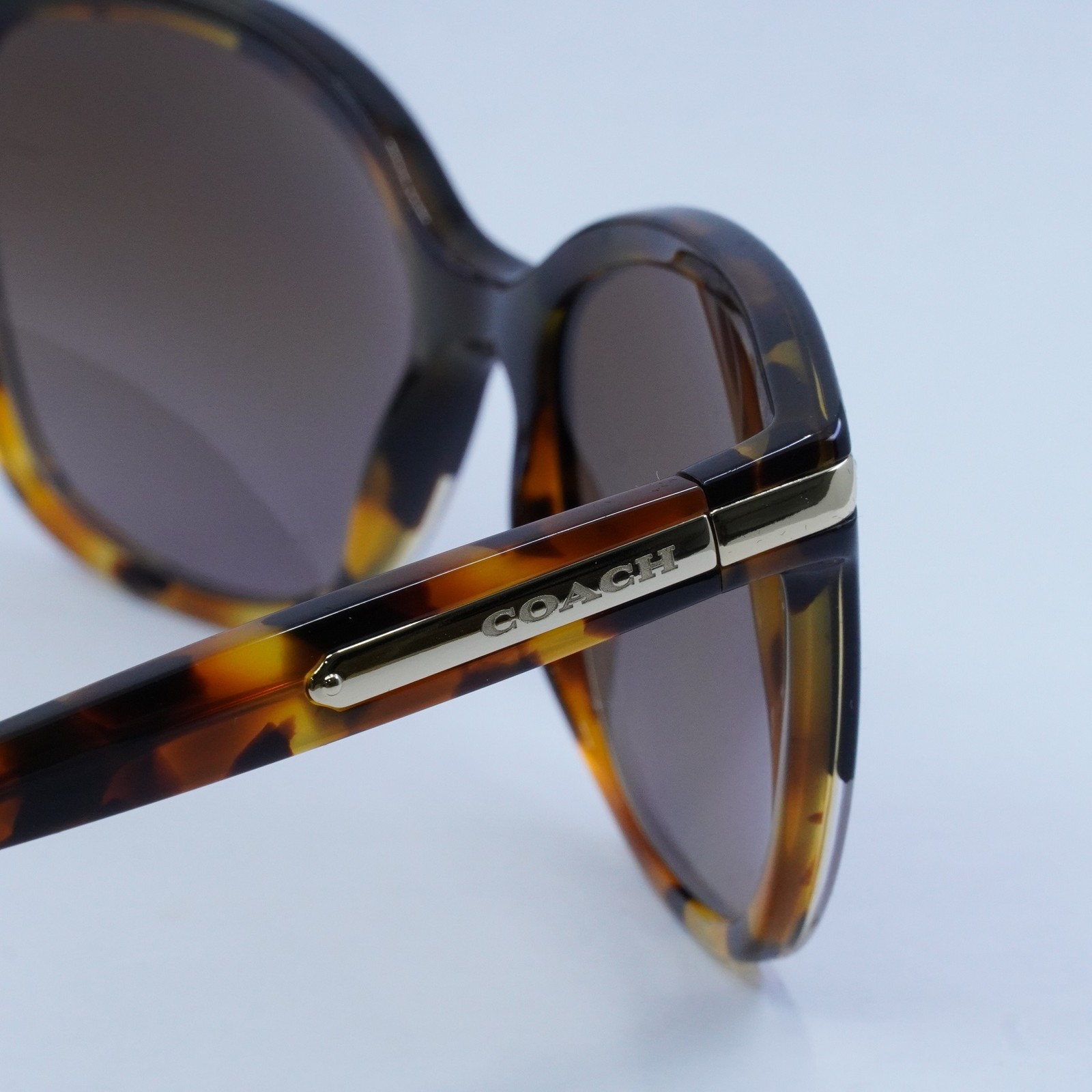 Coach HC8132 5438T5 Black Tortoise Gradient/Brown Gradient Polarized 57-17-13…