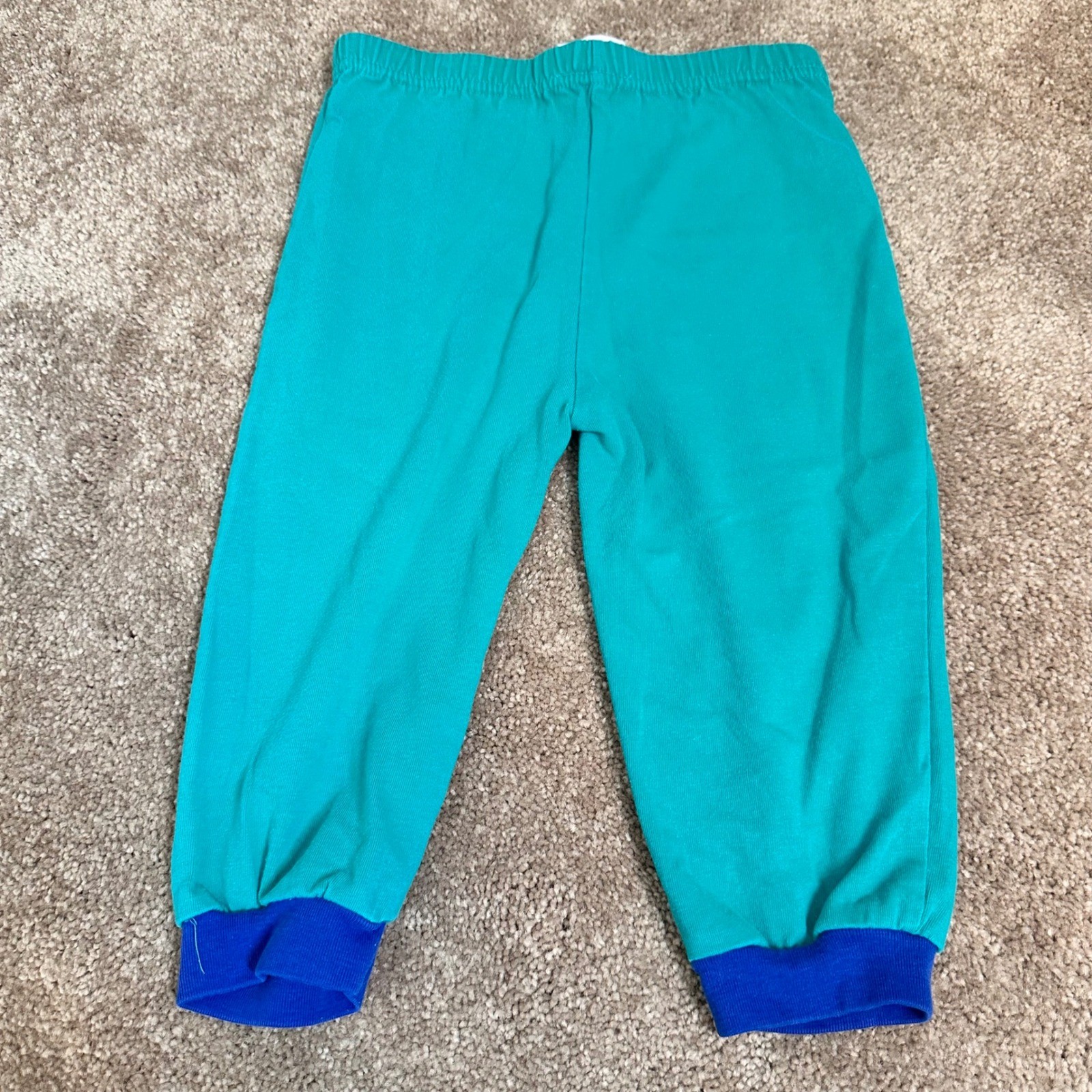 Vintage 1997 Baby Looney Tunes Bugs Bunny Daffy Duck Choo Choo Sweat Suit Teal