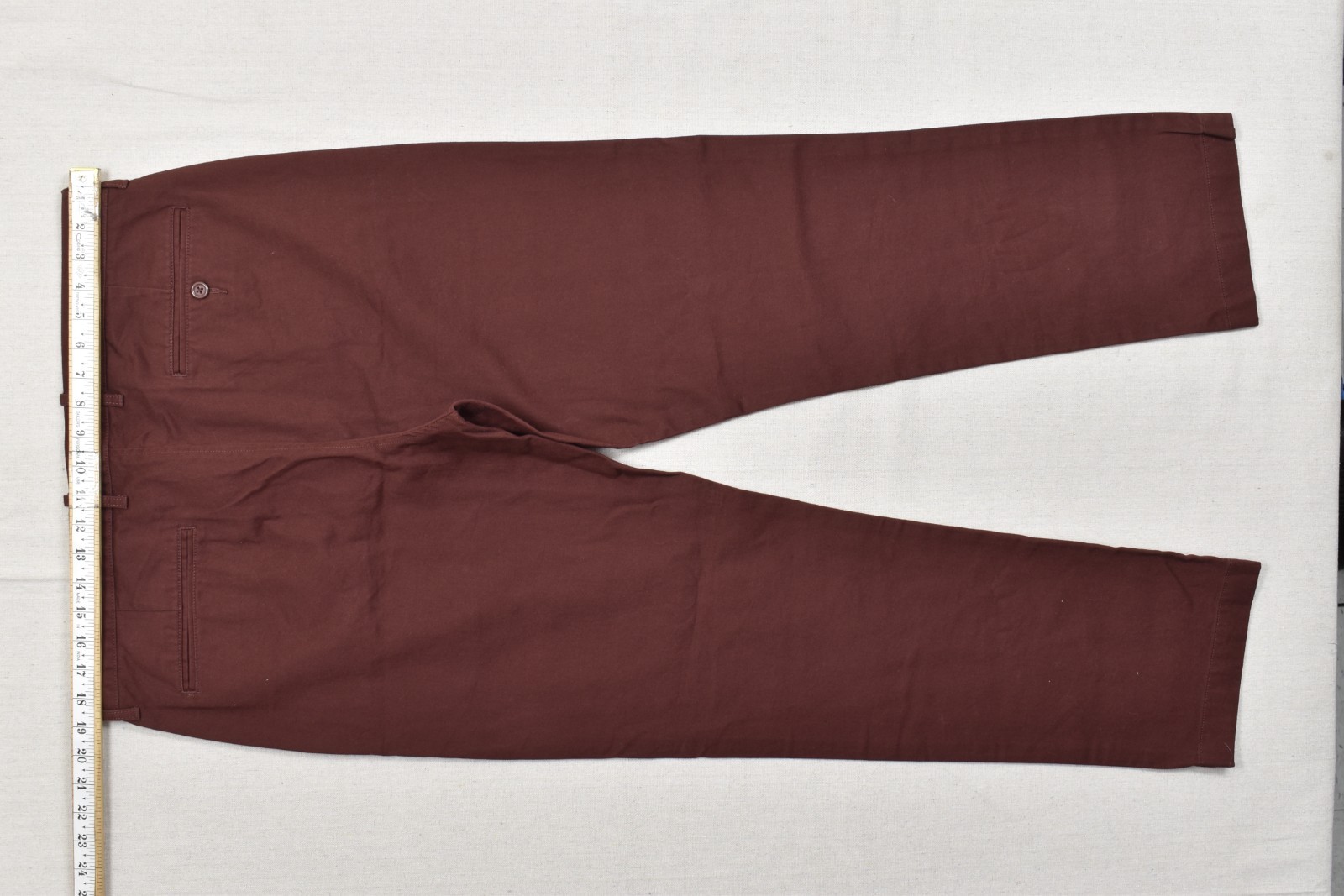 J.Crew The Sutton Men’s Chino Pants 35×32 Brown Burgundy 100% Cotton