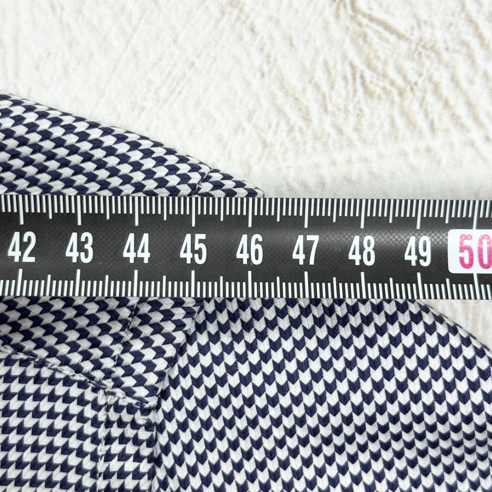 ETON Men’s Luxury Houndstooth Slim Fit Black White Cotton Dress Shirt 39 15.5