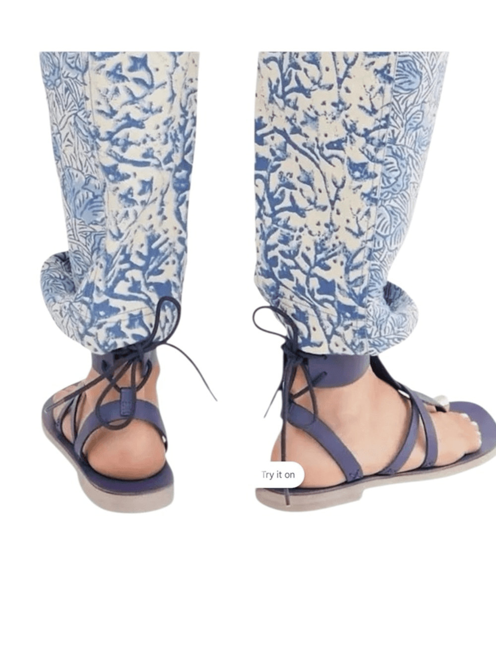 Free People Sandals Vacation Day Boho Gladiator Navy EU40/US9-9.5, NWOT