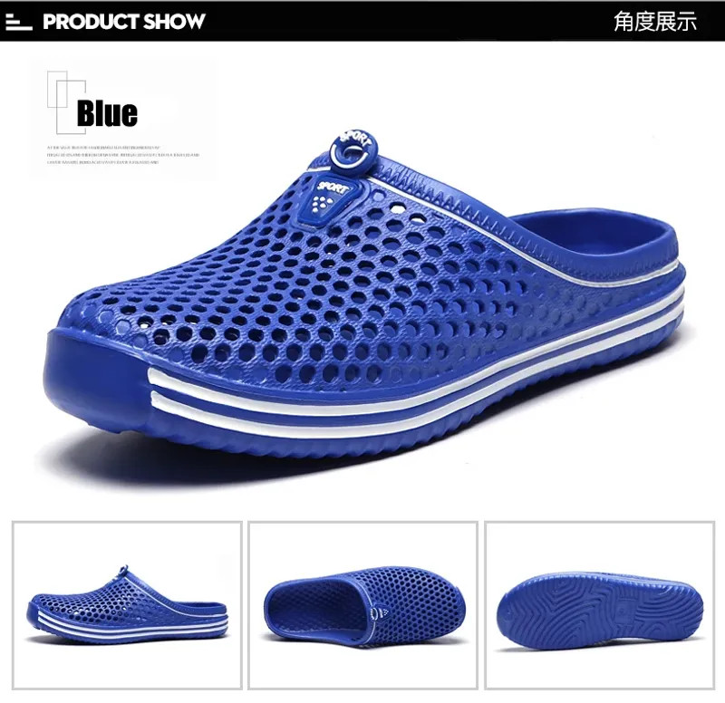 Summer Men Sandals Light EVA Casual Shoes Clogs Outdoor Beach Flat Slippers