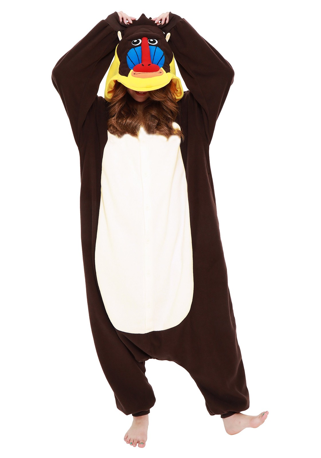 SAZAC Fleece Kigurumi Mandrill