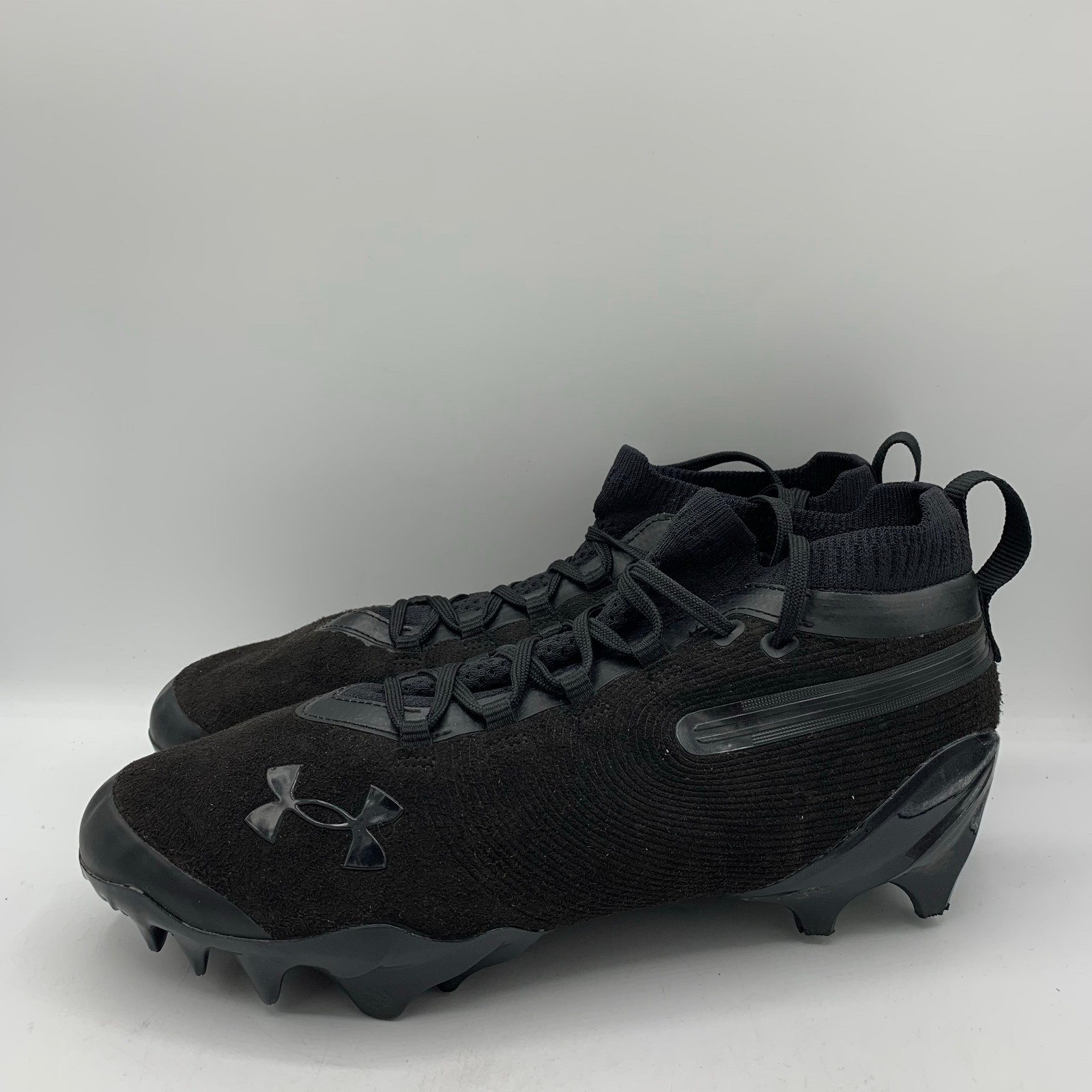 Under Armour Spotlight Pro Suede Football Cleats Mens Size 8.5 Black