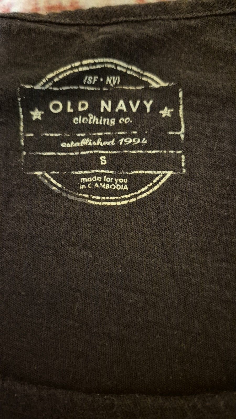 Old Navy Women’s Black Animal Graphic Print Scoop Neck Cap Sleeve T-Shirt, S